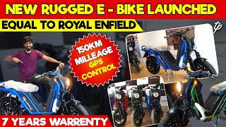 New Rugged EBike Launched 7 years Warrenty  150KM Milleage  GPS Control  Ticket Pocket [upl. by Ecinahc]