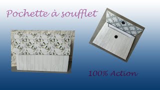 Tuto pochette à soufflet 100 action format A5 [upl. by Acissey193]