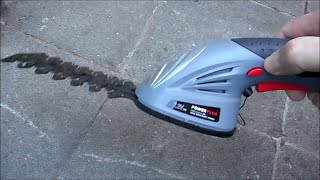 Powerplus POWEG4500 Cordless hedge trimmer [upl. by Ynattib635]