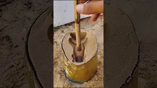 cake satisfying pottery experiment copper diy صناعات واختراعات من صهر المعادن صب [upl. by Quartet]