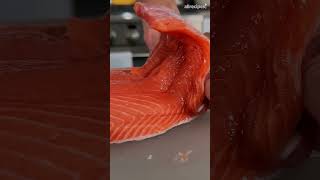 EASIEST Way to Remove Salmon Skin [upl. by Remot691]