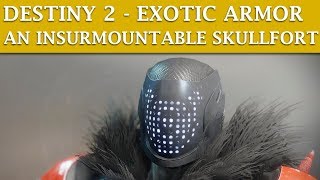 Destiny 2 INSURMOUNTABLE SKULLFORT  Titan Exotic Helmet  Review  Breakdown [upl. by Otrevogir376]