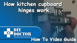 How kitchen cupboard wardrobe door and kitchen unit door hinges work [upl. by Vivie618]