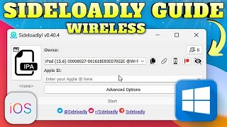 Sideload IPA with Sideloadly Wireless Windows Guide 2023 [upl. by Oler106]