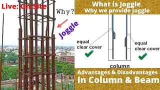 What is Joggle  Why we bend a bar while lapping  columns beam [upl. by Artimid]