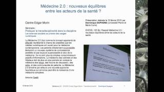 Médecine 20  EHESS 2010  1 Introduction [upl. by Sykleb]