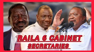 BREAKING RAILA 6 CABINET SECRETARIES BOMBSHELL SHOCKS RUTO AS SMART UHURU QUICKLY TURNS OFF UDA [upl. by Oir]