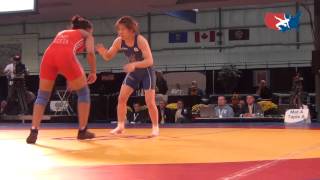 2012 WOMEN WORLD Yoshida JPN pin Geeta IND 55 kg quarters [upl. by Dilan68]