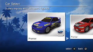 Sega Rally Revo PSP  All Cars [upl. by Rieth]