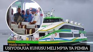 UFUNGUZI WA BOTI MPYA YA PEMBA ONA MAAJABU YAKE JINSI ILIVYO  ITASAIDIA USAFIRI PEMBA WALITESEKA [upl. by Suirauqram490]