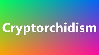 Cryptorchidism  Medical Meaning and Pronunciation [upl. by Korten156]