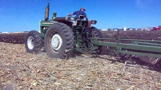 Oliver 2255 plowing at the Half Century of Progress in Rantoul IL [upl. by Metsky852]