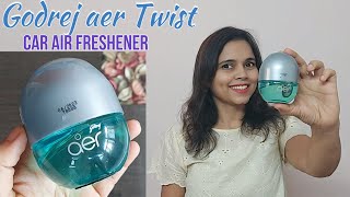 Godrej aer Twist Car Air Freshener Review  How to use Godrej aer Twist Car Perfume [upl. by Raphael]