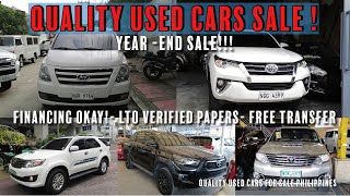 Quality Used cars for sale Philippines  Year End Sale SUVs Pickup amp Family Van [upl. by Danae743]