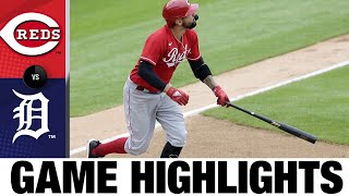 Reds rally late to win first seveninning doubleheader  RedsTigers Game Highlights 8220 [upl. by Kassab895]