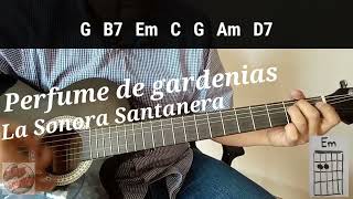 La Sonora Santanera Perfume de Gardenias Alejandro Fernandez cover como tocar acordes y letra [upl. by Everara658]