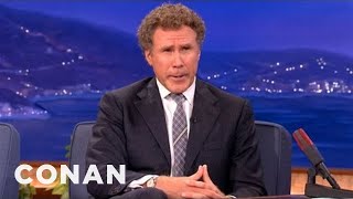 When Will Ferrell Met George W Bush  CONAN on TBS [upl. by Yroffej]