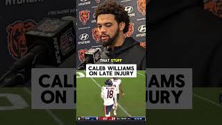 CALEB WILLIAMS on injury in game vs Arizona Cardinals nfl [upl. by Kimura]