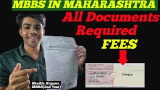 All The Document At A Time Of Admission In MBBS mbbsmaharashtra neet [upl. by Bakeman421]