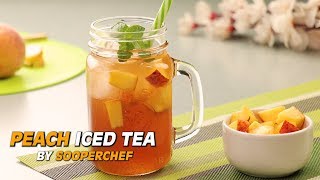 Peach Iced Tea Recipe By SooperChef [upl. by Georgy]