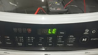 LE error lg washing machine top load how to solve LE របៀបពិនិត្យកំហួចនិងដំណោះស្រាយ [upl. by Macfarlane]