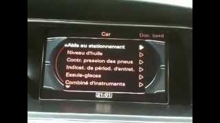 Audi MMI 3G Menu caché [upl. by Felecia]