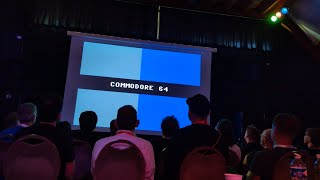 Solution 42 a 4 kilobyte Commodore 64 demo by Cycleburner  premiere with live audience at X2024 [upl. by Timms]