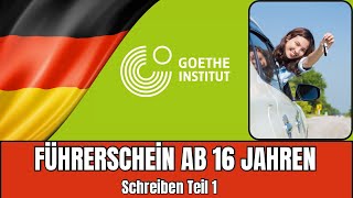 Führerschein ab 16 Jahren  Goethe B2 Schreiben Teil 1  Forumsbeitrag schreiben [upl. by Elsey145]