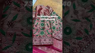 Customized Blouse for sweet customer 😇zardhosi work pani work aariembroidarytrending shortsvideo [upl. by Emlynn]