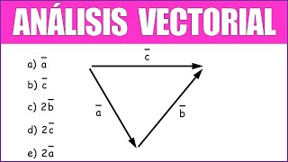 HALLAR EL VECTOR RESULTANTE  ANÁLISIS VECTORIAL [upl. by Leanna]