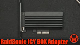 RaidSonic ICY BOX PCIe 40 til M2 NVMe SSD IBPCI214M2HSL Dansk [upl. by Man534]