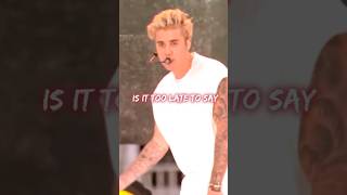 SORRY JUSTIN BIEBER  Live concert  Lyrics sorry justinbieberlyricalvideo liveconcertncs [upl. by Ronyam328]