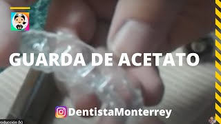 🤔❓CÓMO Hacer un GUARDA de ACETATO TRANSPARENTE 👅 dental [upl. by Aynik836]