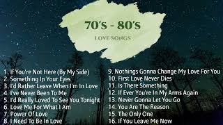 Most Requested 70s  80s Love Songs Compilation  NonStop Playlist [upl. by Aronal94]