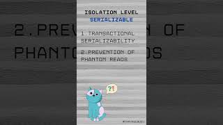 Serializable  transaction isolation level in DBMS [upl. by Eliott731]