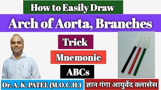 Arch of aorta and its branches Trick Mnemonic Aorta Mbbs Bams Gyan ganga ayurveda classes Bdc [upl. by Aniretake246]