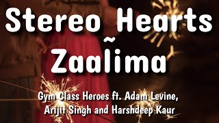 stereo hearts X zaalima lyric video [upl. by Avah]