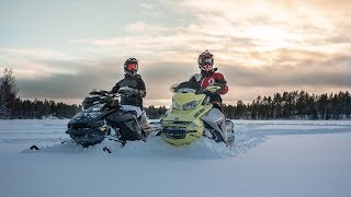 Northbike testar SkiDoo´s två populäraste ledskotrar [upl. by Ayim]