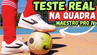 TESTE REAL NA QUADRA⚽ CHUTEIRA FUTSAL TOPPER MAESTRO PRO IV‼ CUIDADO NESSE DETALHE ANTES DE COMPRAR👀 [upl. by Ahsimot420]