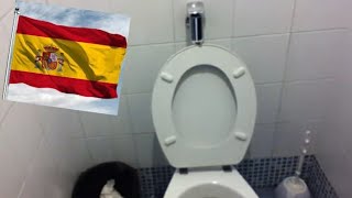 🇪🇦 SPAIN TOILET 2 🇪🇦 quotUnknow Bowl on GROHE Flushometer Pipequot [upl. by Cirdahc959]