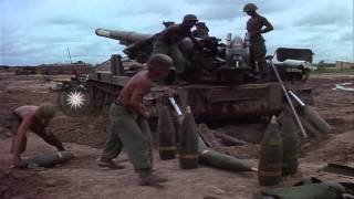 US Battery D 3rd Battalion 13th Artillery 25th Infantry Division fires M110 HD Stock Footage [upl. by Renaxela]