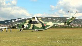 Mil Mi26 Worlds largest helicopter take off at Budaörs EW260TF [upl. by Odnomra]