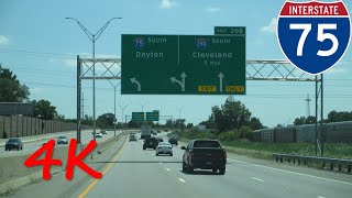 ⁴ᴷ Interstate 75 Monroe MI to Toledo OH southbound 4K VIDEO [upl. by Aikemot]