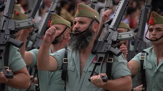 La Legión Ronda Desfile con motivo del aniversario fundacional  20SEP2024 [upl. by Weatherley506]