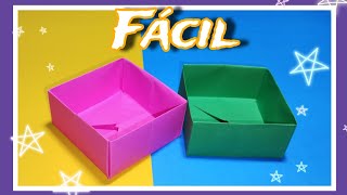 Como fazer uma Caixinha de Papel Fácil  em Origami [upl. by Alvinia723]