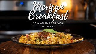 The Perfect Mexican Breakfast  MIGAS a la MEXICANA amp SALSA MOLCAJETE [upl. by Helaina]