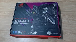 Motherboard Asus Strix B560F Gaming WiFi Unboxing and Review INDONESIA [upl. by Ynoyrb]