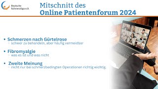 Online Patientenforum 2024 [upl. by Nawak]