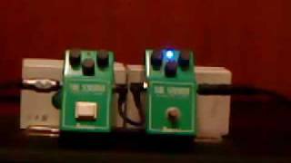 Tube Screamer Duel Ts808 Vs Keeley Mod by CHRIS [upl. by Olra720]