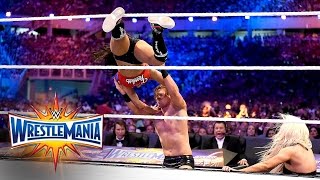 John Cena amp Nikki Bella vs The Miz amp Maryse WrestleMania 33 WWE Network Exclusive [upl. by Eenaej]